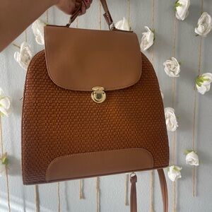 Brown Backpack Purse